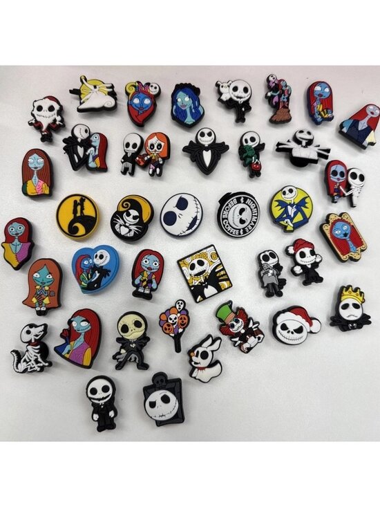 Unbranded Other - 38pcs Halloween Horror Shoe Charms Skull Horror Shoe Charms Pins Sally